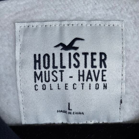 Hollister Must-Have Tie Dye Hoodie Black Purple Blue Size L - Picture 5 of 6